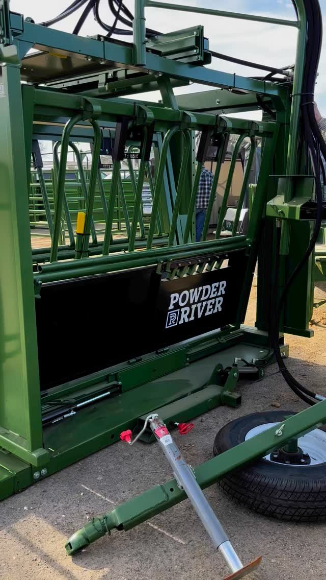 At @rbbullsale we are thrilled to partner with @powderriverlivestock year after year! Stop by and see us, ask for Jordan! Check out our portable HC2500 and our selection of chutes, calf tables, feeders and more! #conlinsupply #oakdaleca #redbluff #po
