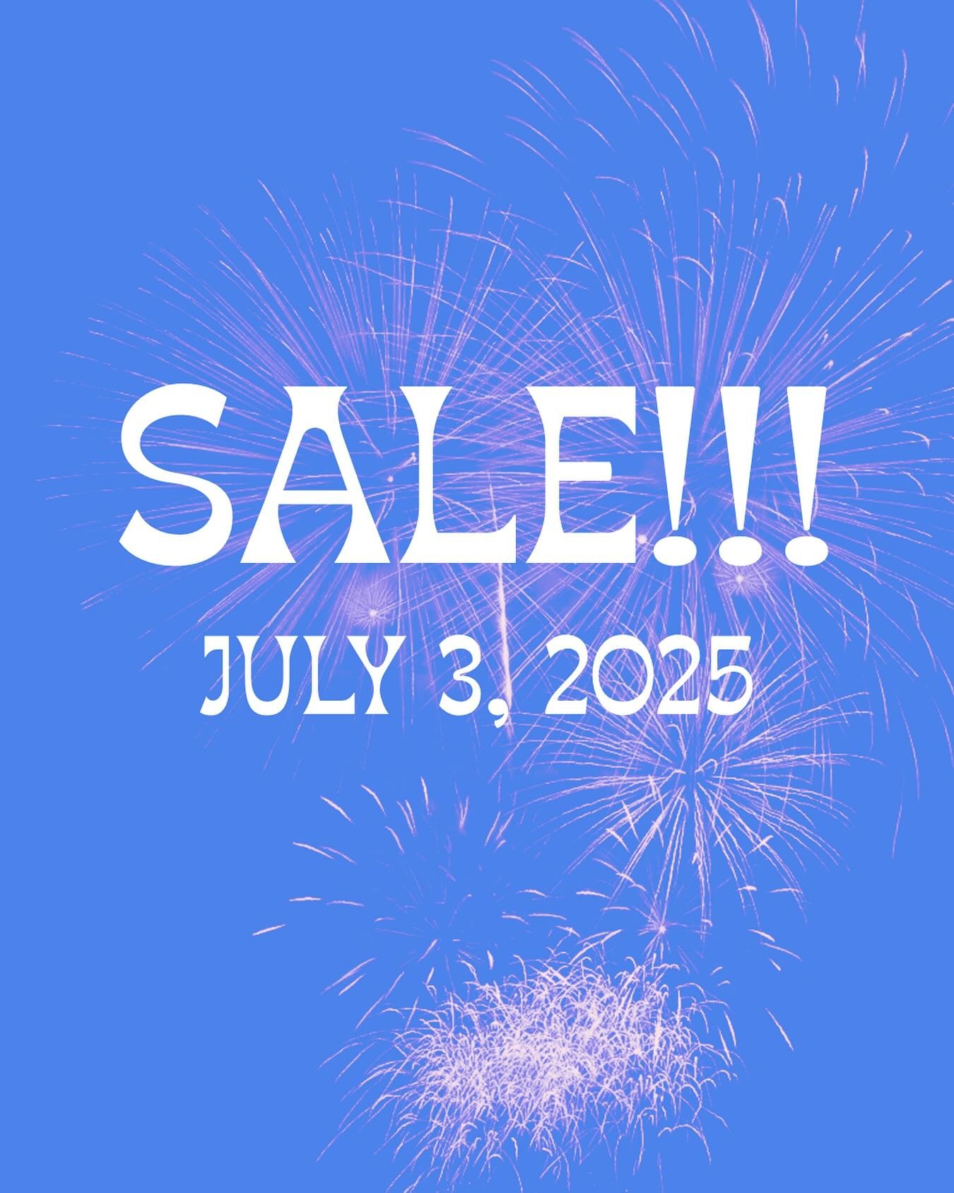 We will be Closed July 4-6th! Since we will be closed for 3 days instead of our usual 1 we decided to say thank you to our customers and offer a little sale on July 3rd! Men’s & Women’s Apparel & Footwear, Gifts, Tack and more wil