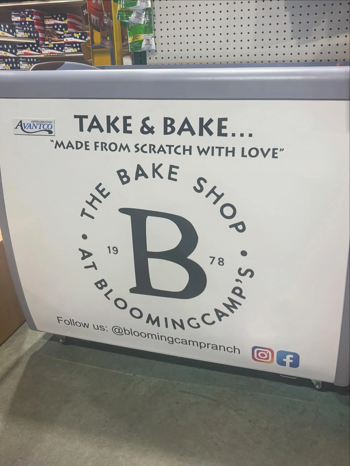 We have a new cooler of goodies! We now carry deliciousness from @bloomingcampranch! Frozen Pot Pies both family sized and individual along with several dessert options! Come check them out!