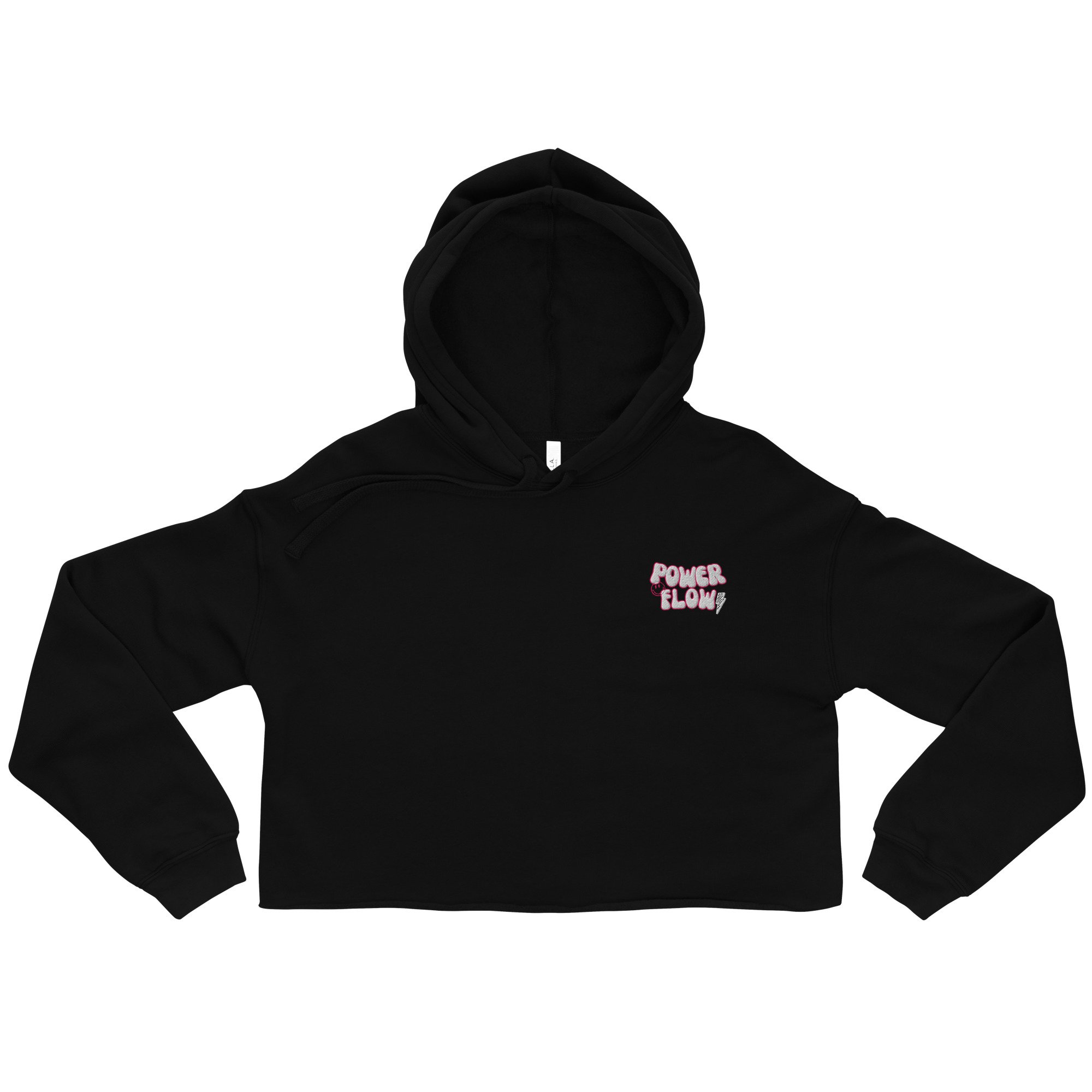Groovy Powerflow Crop Hoodie (Embroidery)