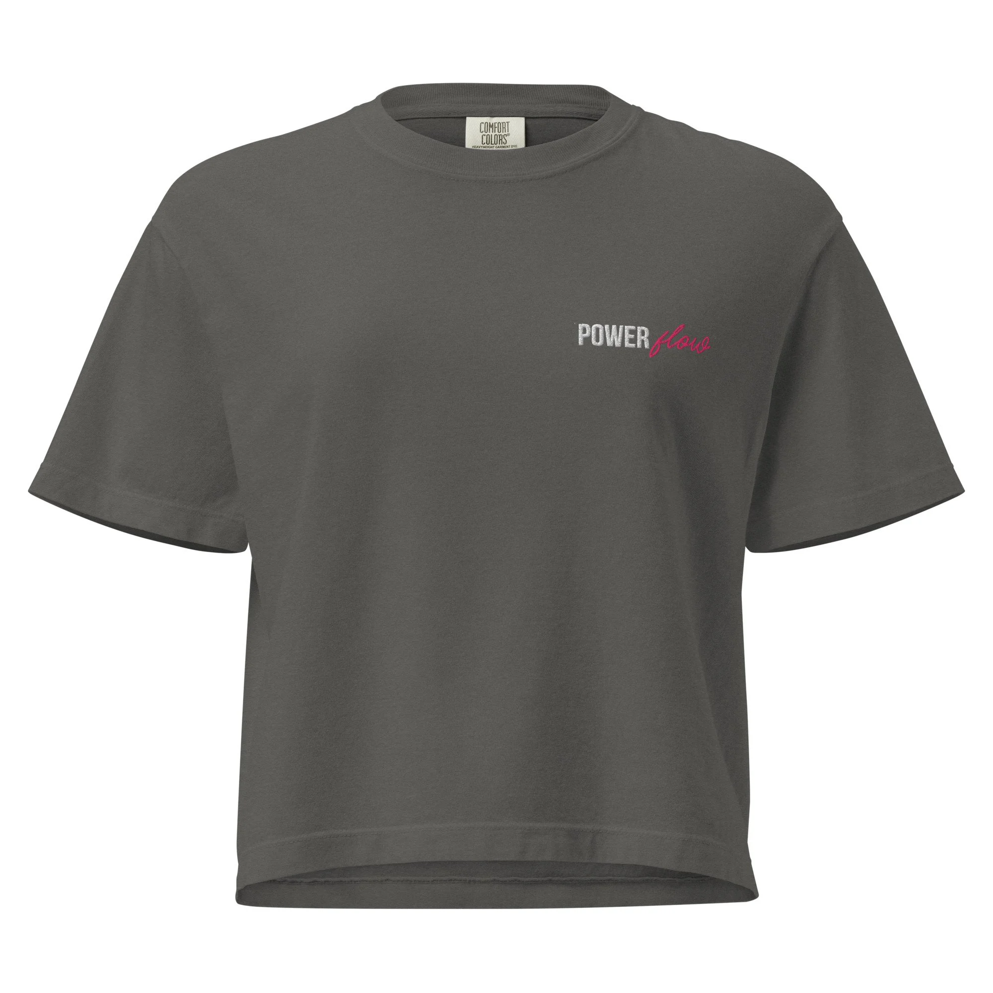 Classic Powerflow Comfort Colors Boxy Tee (Embroidery)