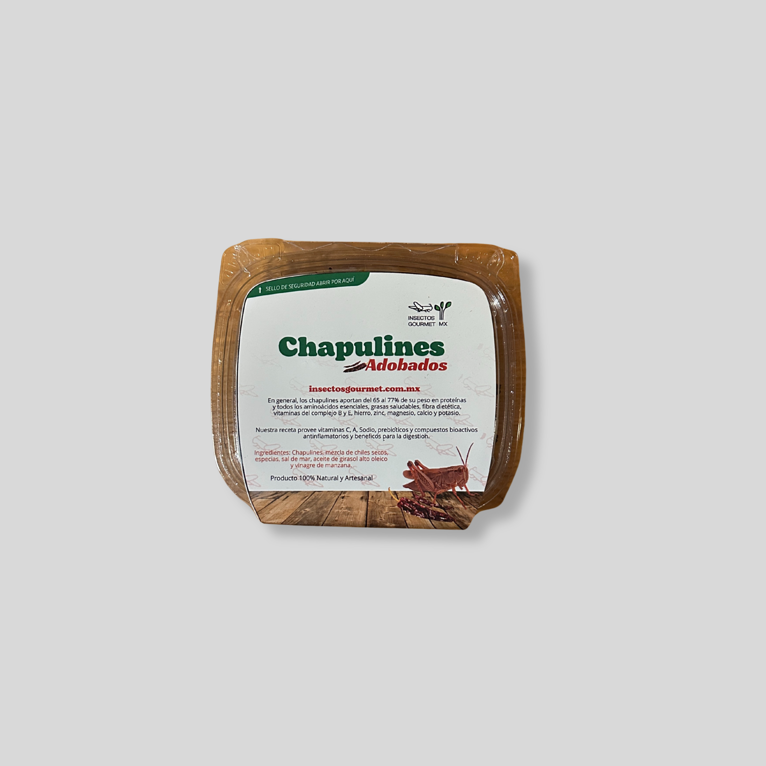Chapulines Adobados – Insectos Gourmet MX