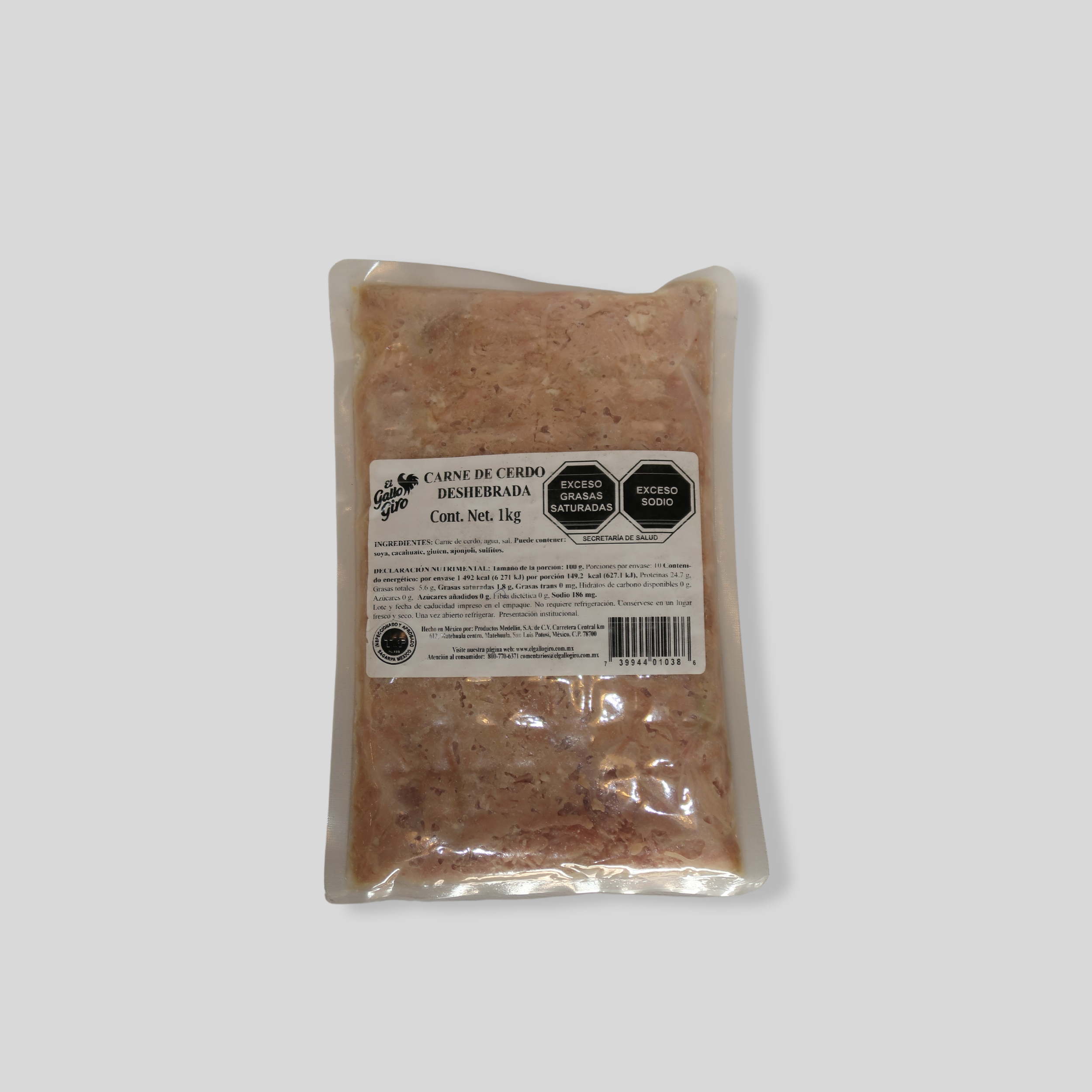 Carne de Cerdo Deshebrado