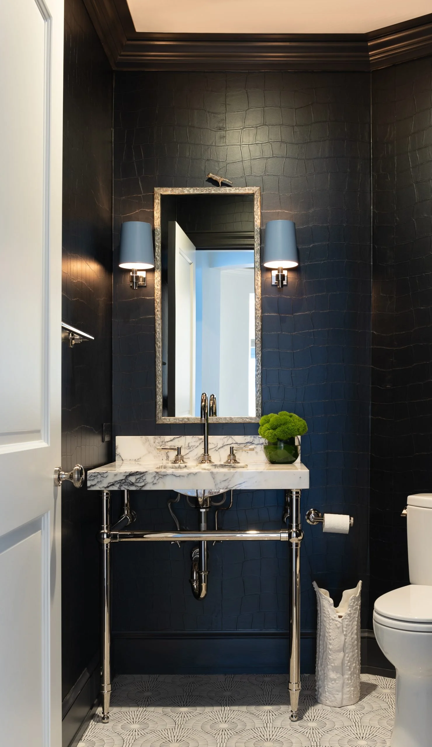 Good Bones Design by Graham Veysey Powder Room Interior Design
