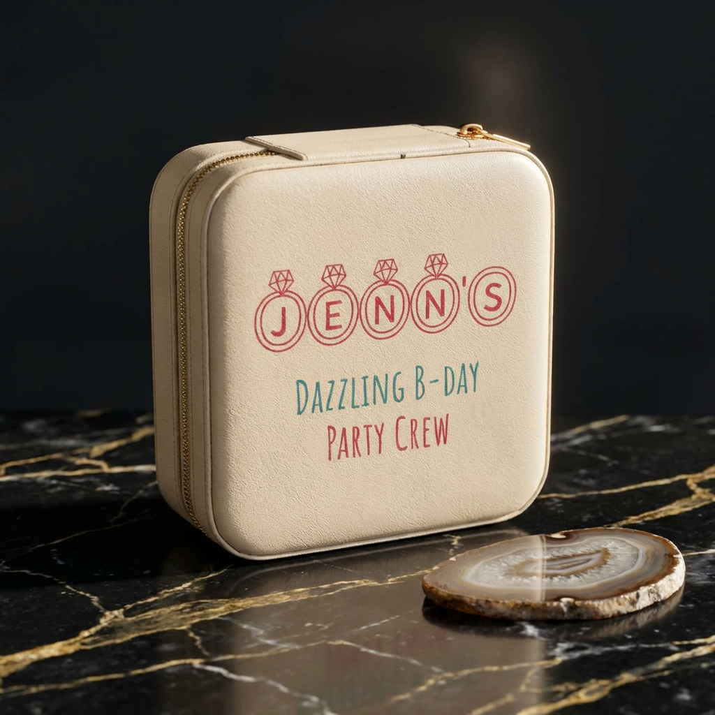 Personalized Travel Jewelry Case