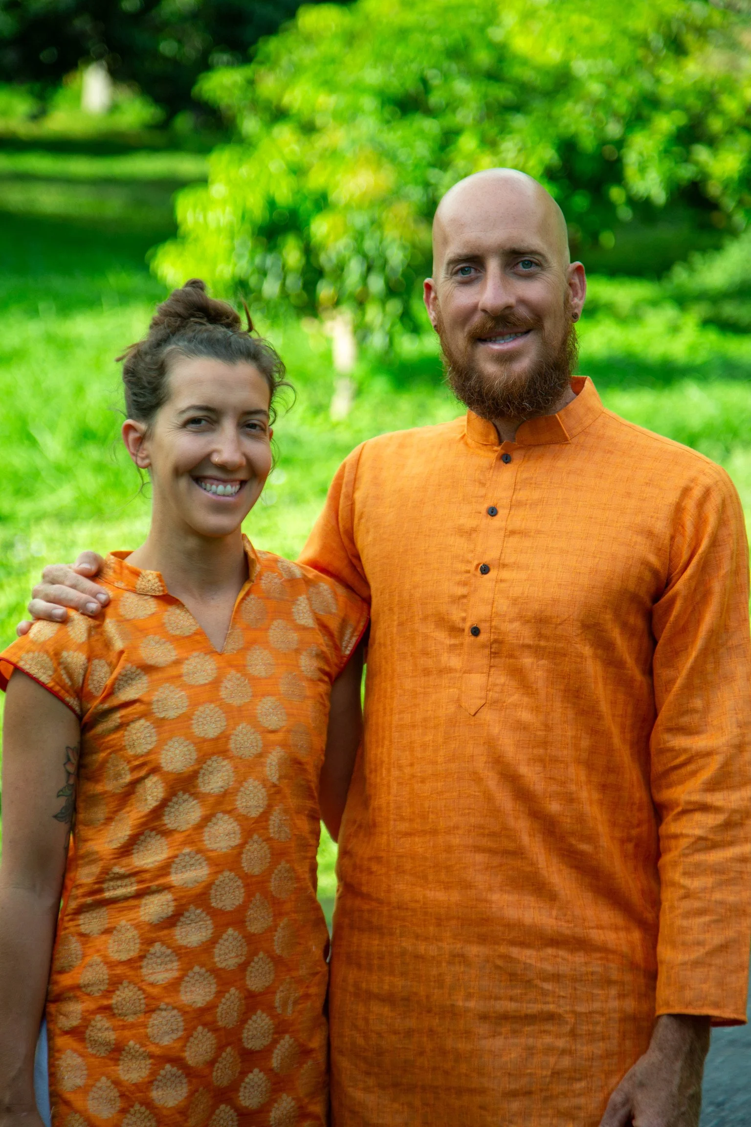 Konalani resident teachers Satyam and Abhaya.
