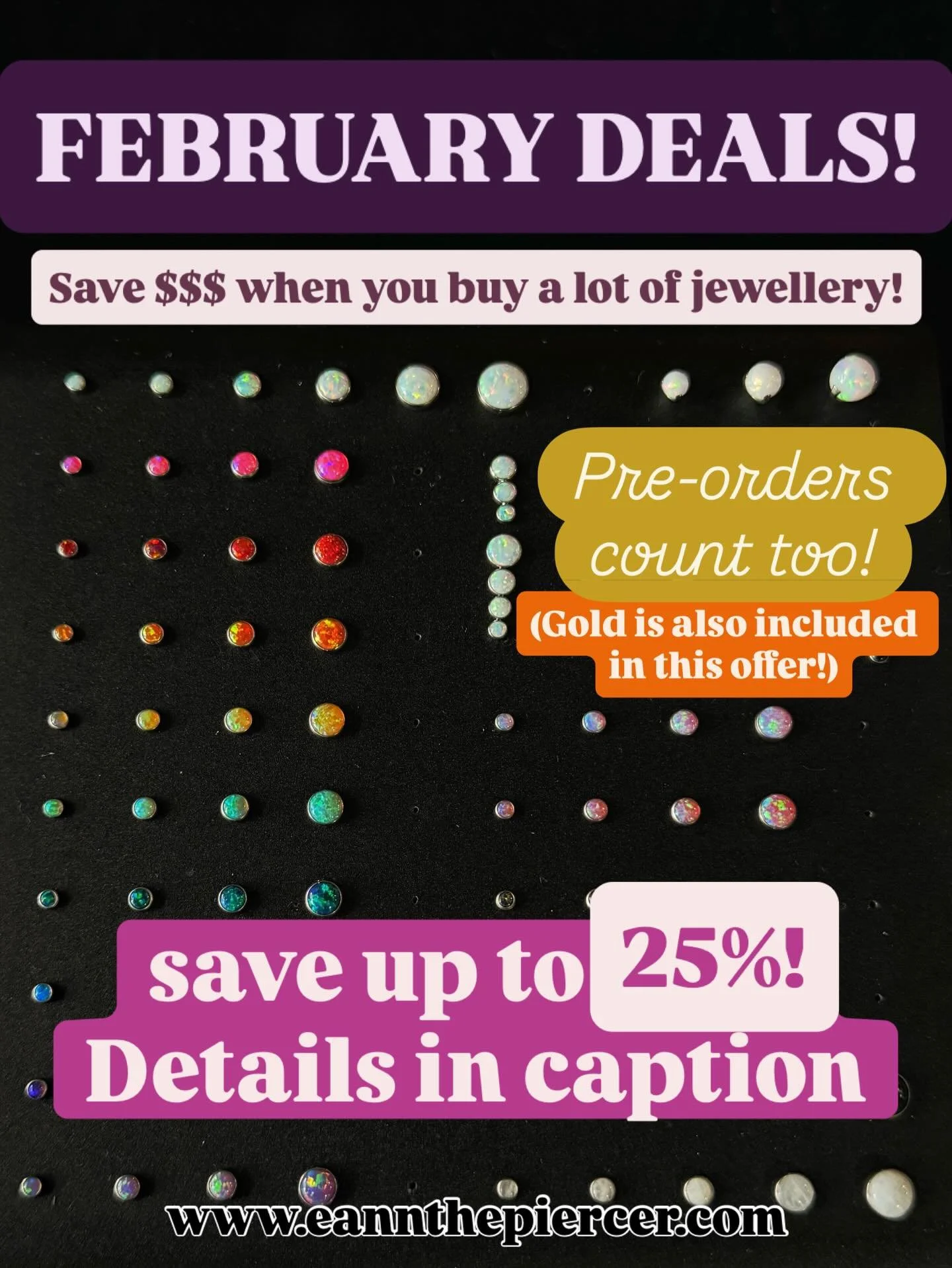 ⭐️REPOSTING BECAUSE I DID THE WRONG NUMBER!!⭐️

Hello everyone,

February is here and it is SLOW (as February&rsquo;s tend to be in this industry). I figure I need to incentivize some of y&rsquo;all to leave your houses and come spend your money. 

S