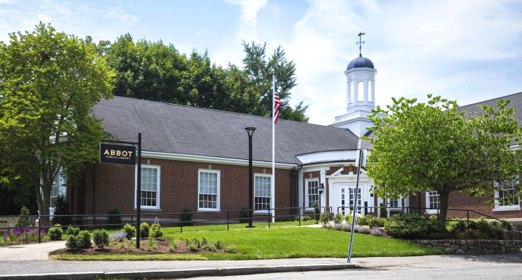 Front view of Abbot Public Library