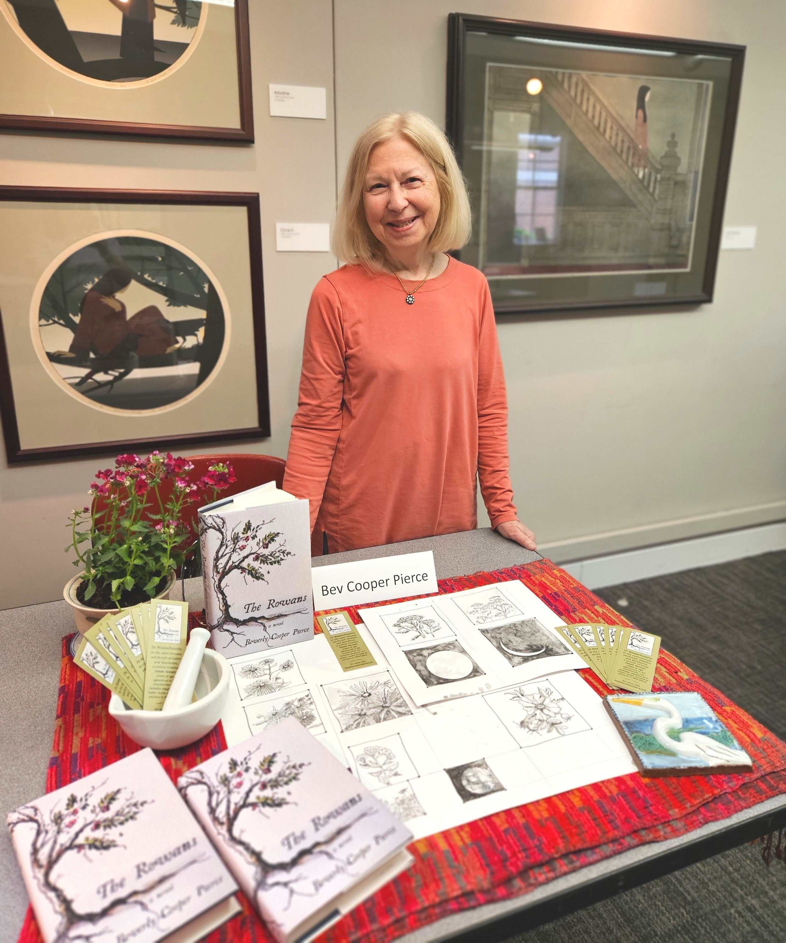 At the Local Authors Fair, Beverly (Mass.) Public Library, May 2025