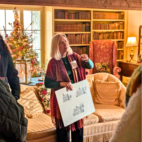 At the Pickering House, for the "Christmas in Salem" house tour, December 2025