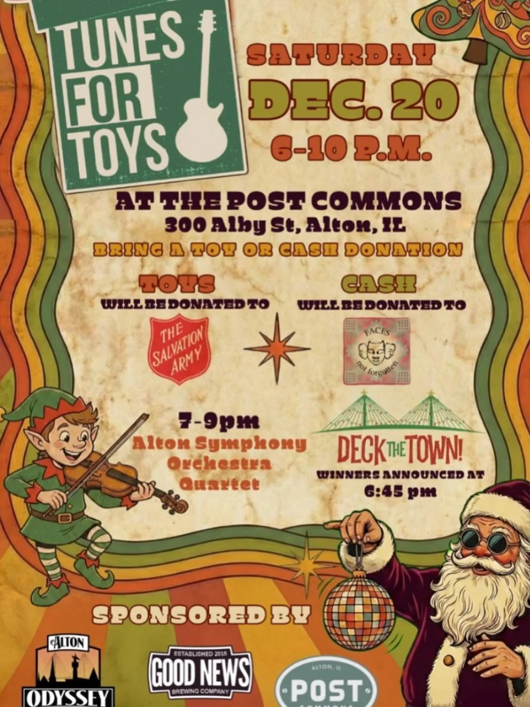 Come see some great music and grab some pizza and a beer tomorrow night at @postcommons ! A great program from AltonWorks and Good News Brewing and your friendly neighborhood string wizards. Kid friendly, tunes forward. 🎻 🎻 🎻