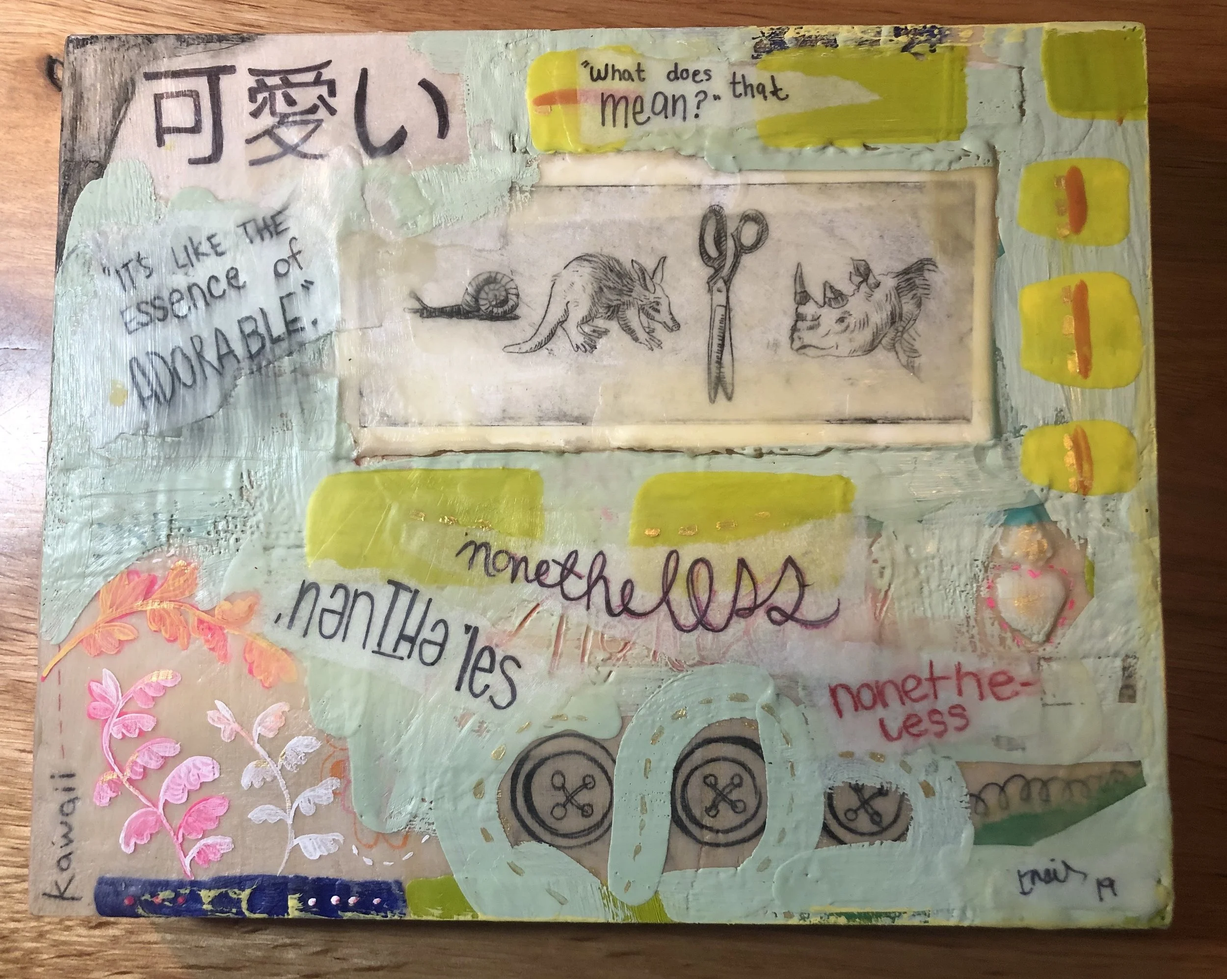 Vision Quest Collage & Encaustic