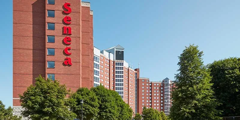 Exterior view of Seneca Residence, Newnham Campus.