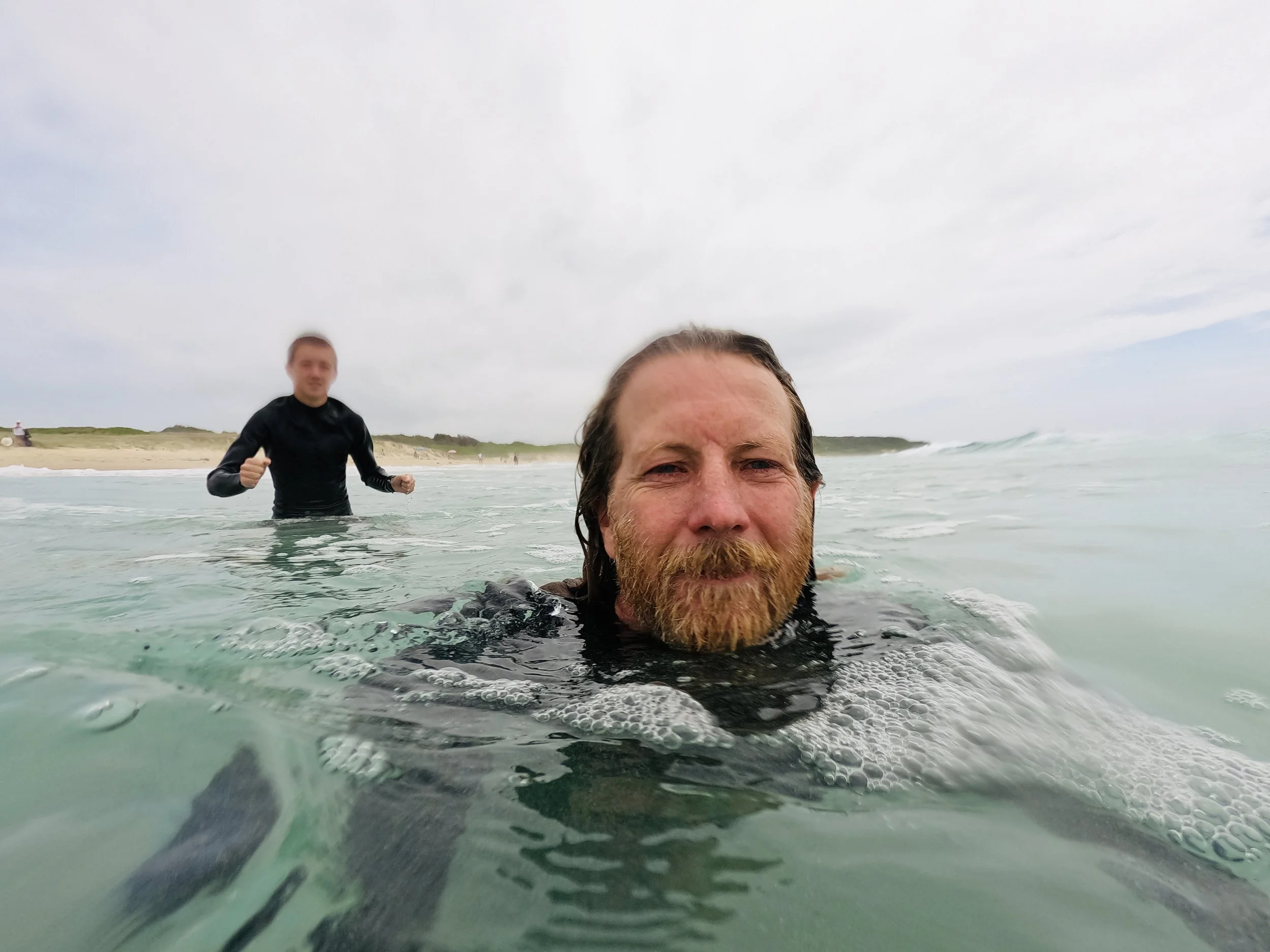 Matt in ocean.