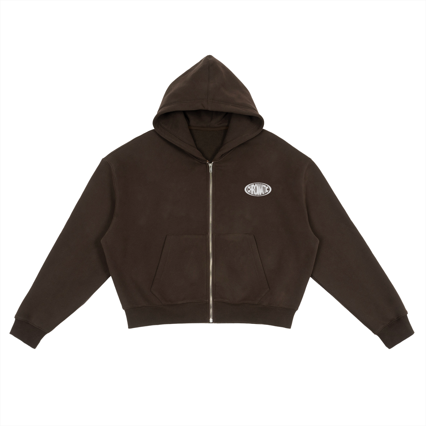Zip-Up Boxy Hoodie