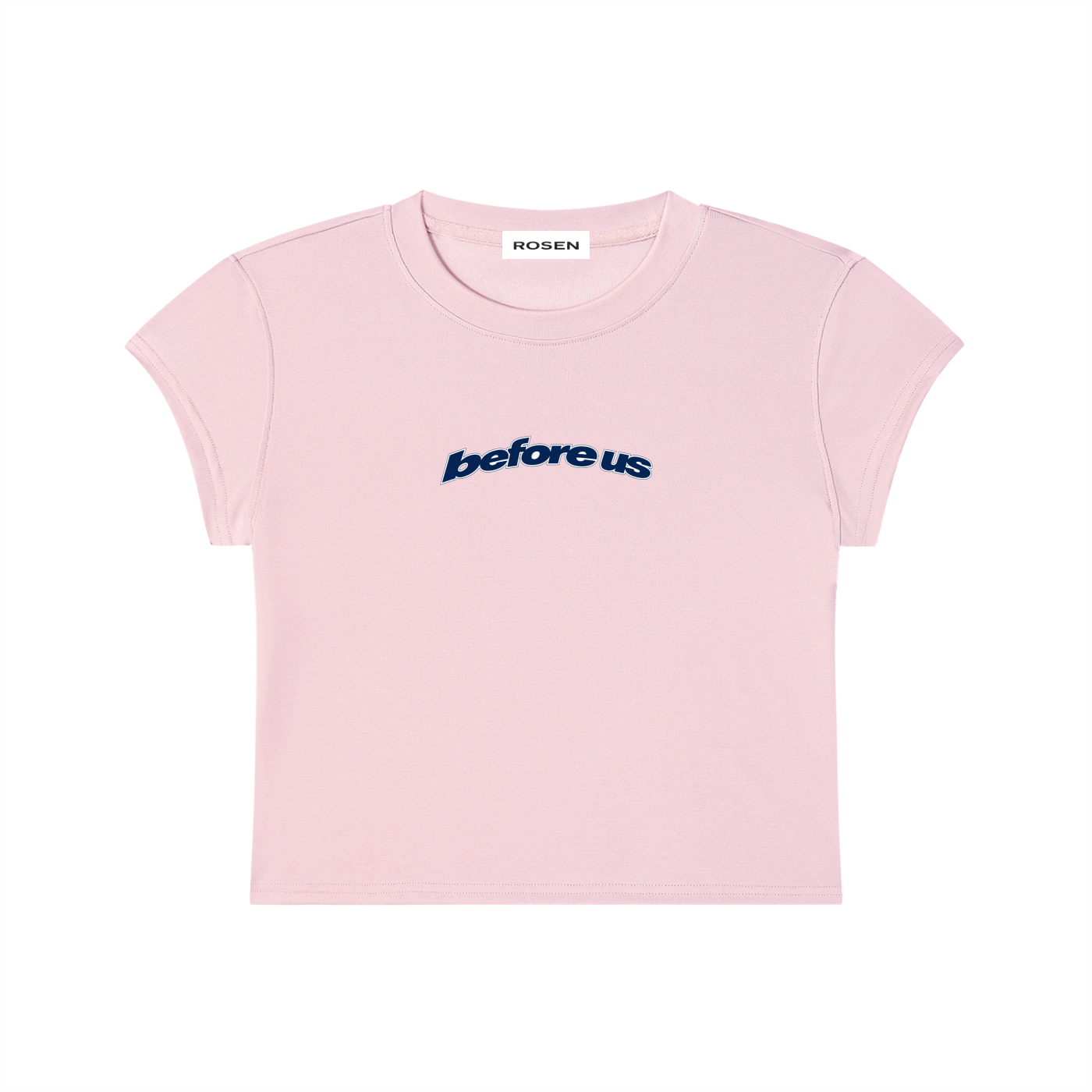 "Before Us" Slim-Fit Baby Tee