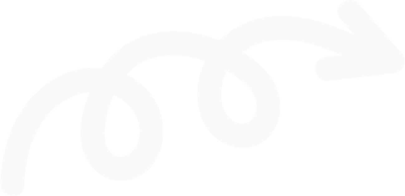 A white squiggly arrow pointing right.