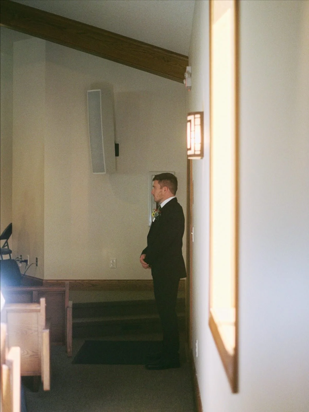 A single frame from the Purdy wedding &mdash; Daniel waiting for his bride

Second shot with @carlosmanuelstoner for his sisters wedding and it was so so special :) more frames to come
-
-
Michigan wedding photographer, Ann Arbor Wedding Photographer