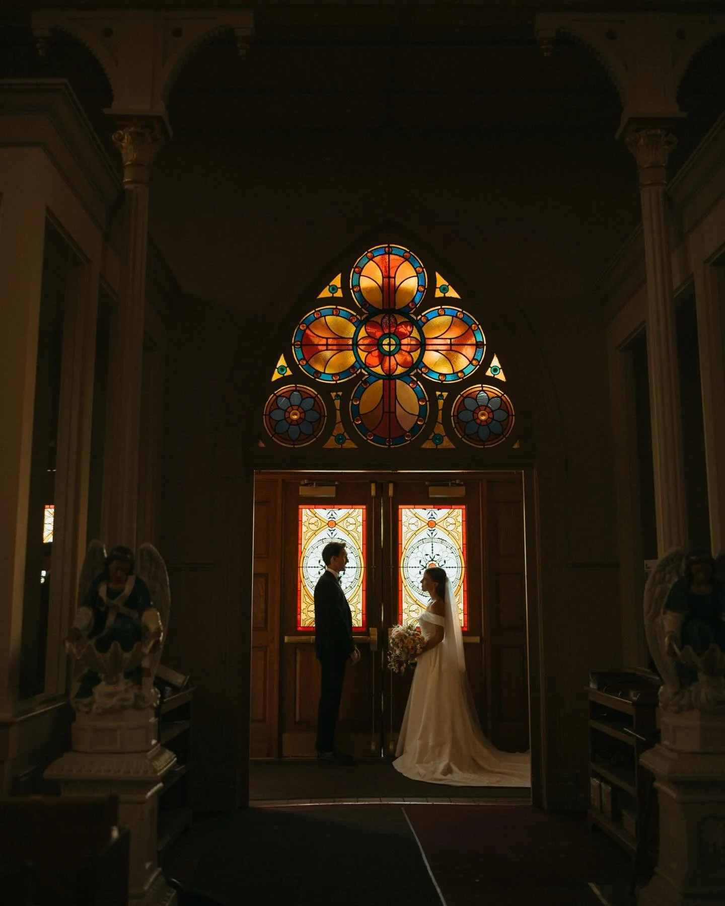 I often think that studying architecture in college has made me linger longer in spaces like this. I find I am never quite ready to leave the stained glass and high ceilings, tight corridors wooden pews where people come to worship, celebrate, at tim
