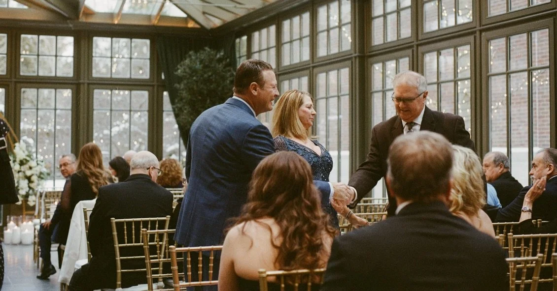 The Ceremony 01.17.26

Owen and Reese got married on a Saturday afternoon in January. Their family and friends gathered in the most beautiful glass greenhouse filled with joyful chatter and a string quartet that played through their reception. Every 