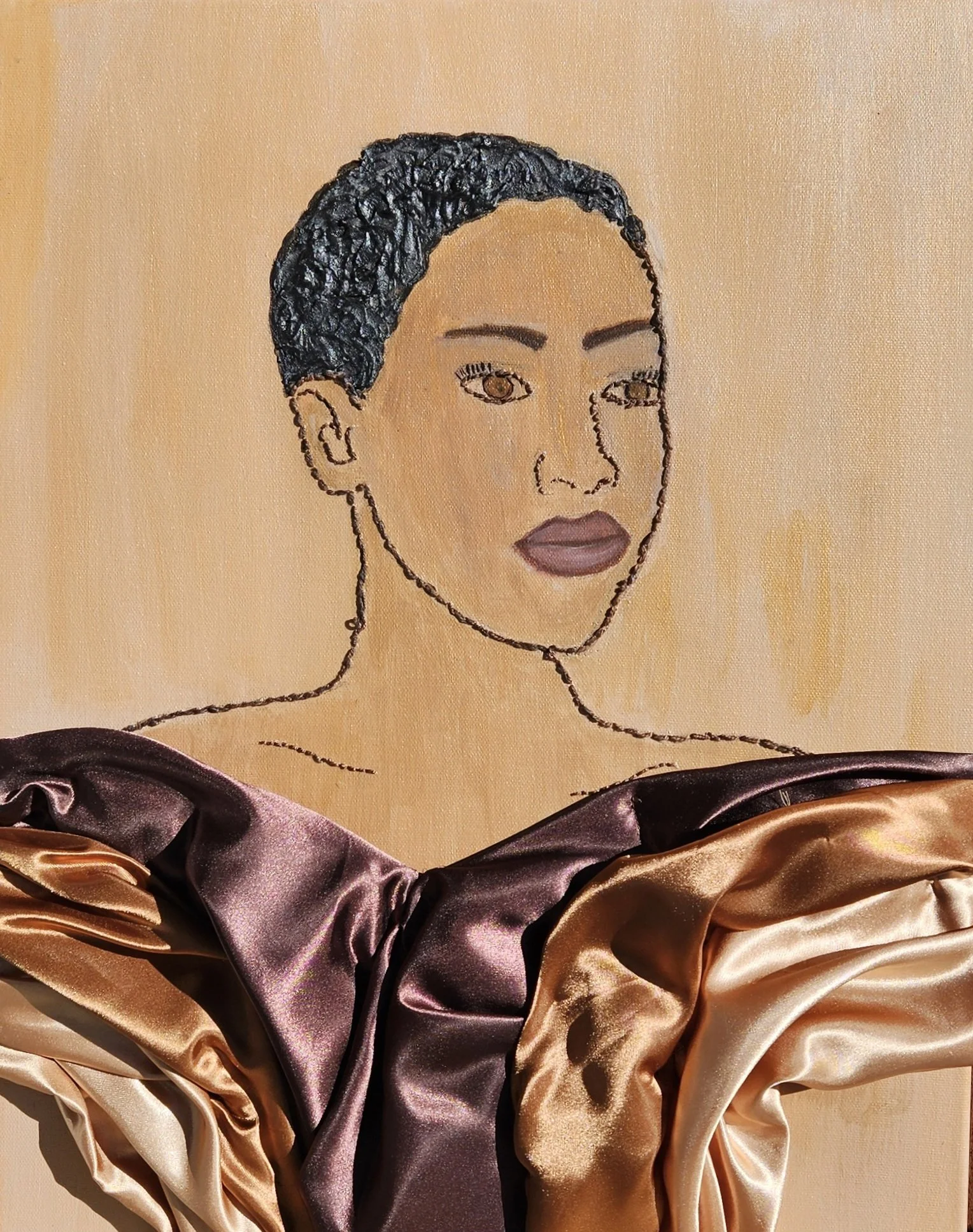 Draped in Melanin, 2026 
Size: 18x24