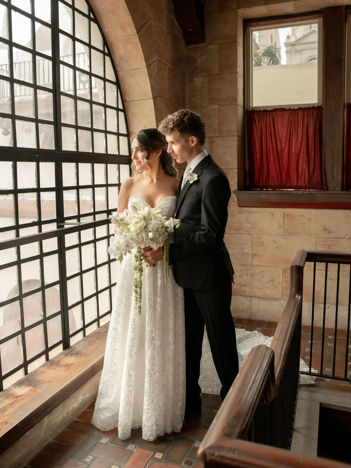 Alison &amp; Caleb&rsquo;s romantic wedding at The Treasury in St. Augustine 🖤 There are so many precious moments from this day still to share. From Alison&rsquo;s elegant gown, to the private first look + vows in front of the incredible arched wind