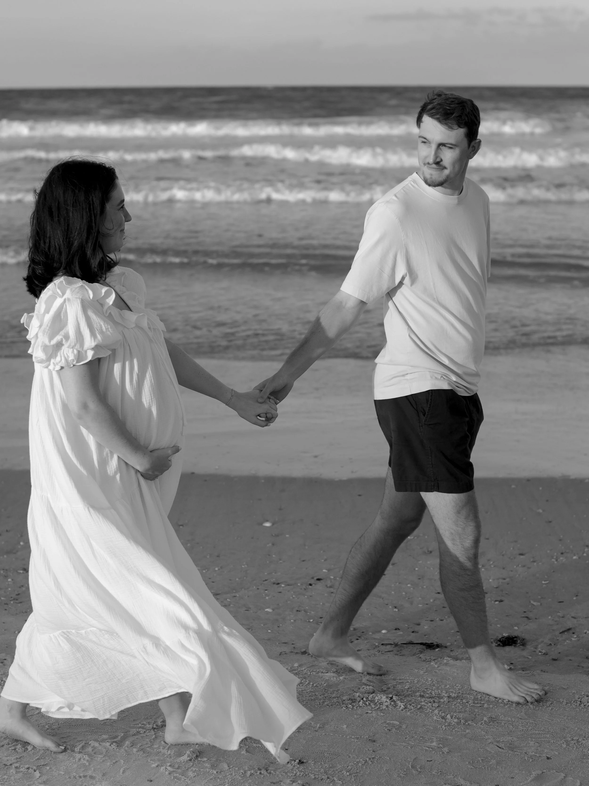 A full circle moment ~ photographing a maternity session for Elizabeth &amp; Austin on the very same beach as their proposal. Baby girl is so loved already 💛🌻🌞🌟
