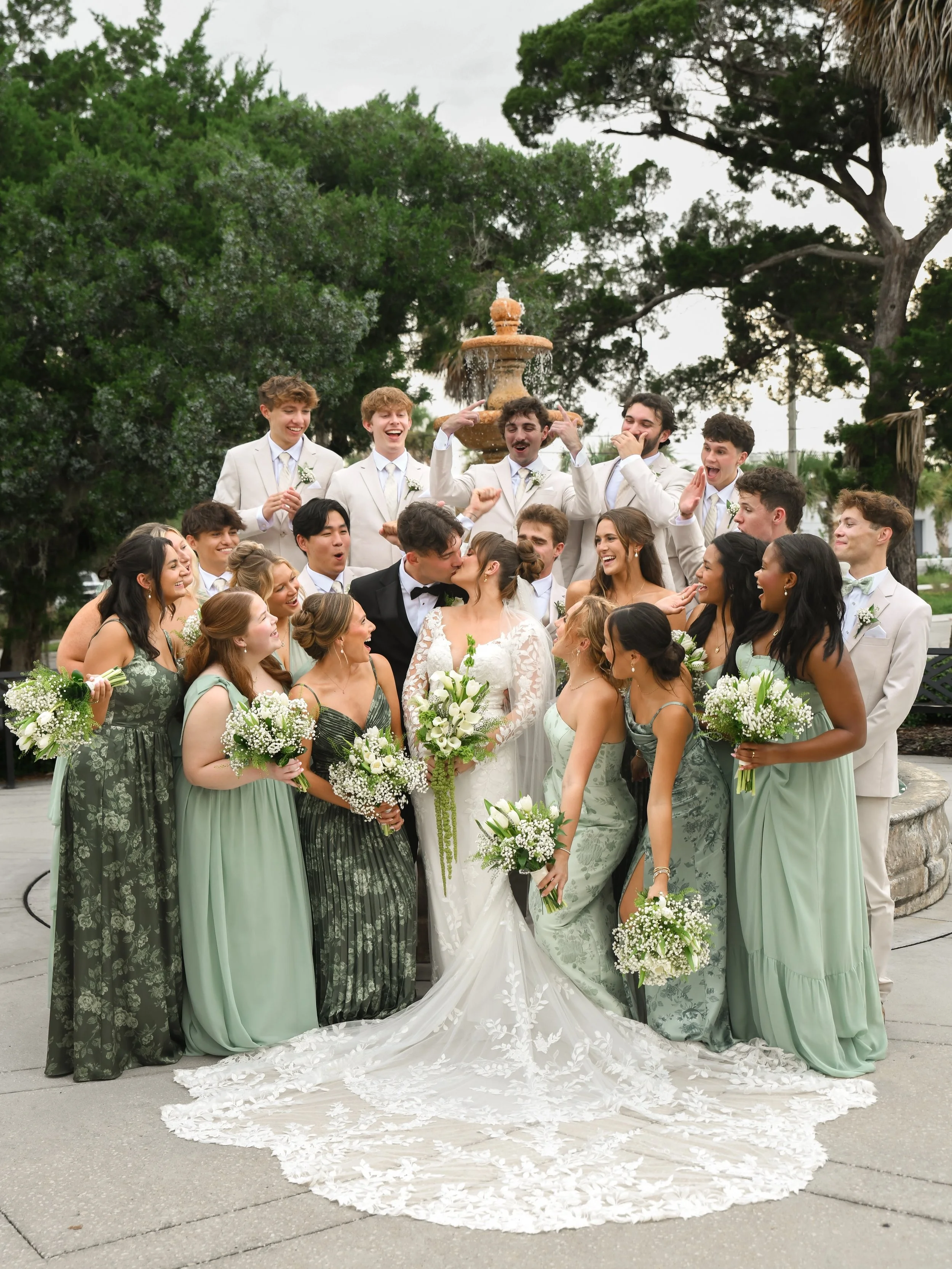Introducing the Livesays!! A timeless, stunning wedding day celebrating Bianca &amp; Will. From the precious private vows, to the lovely dresses, to the sailboats passing by during the ceremony, &amp; everything in between, not a detail was missed. T