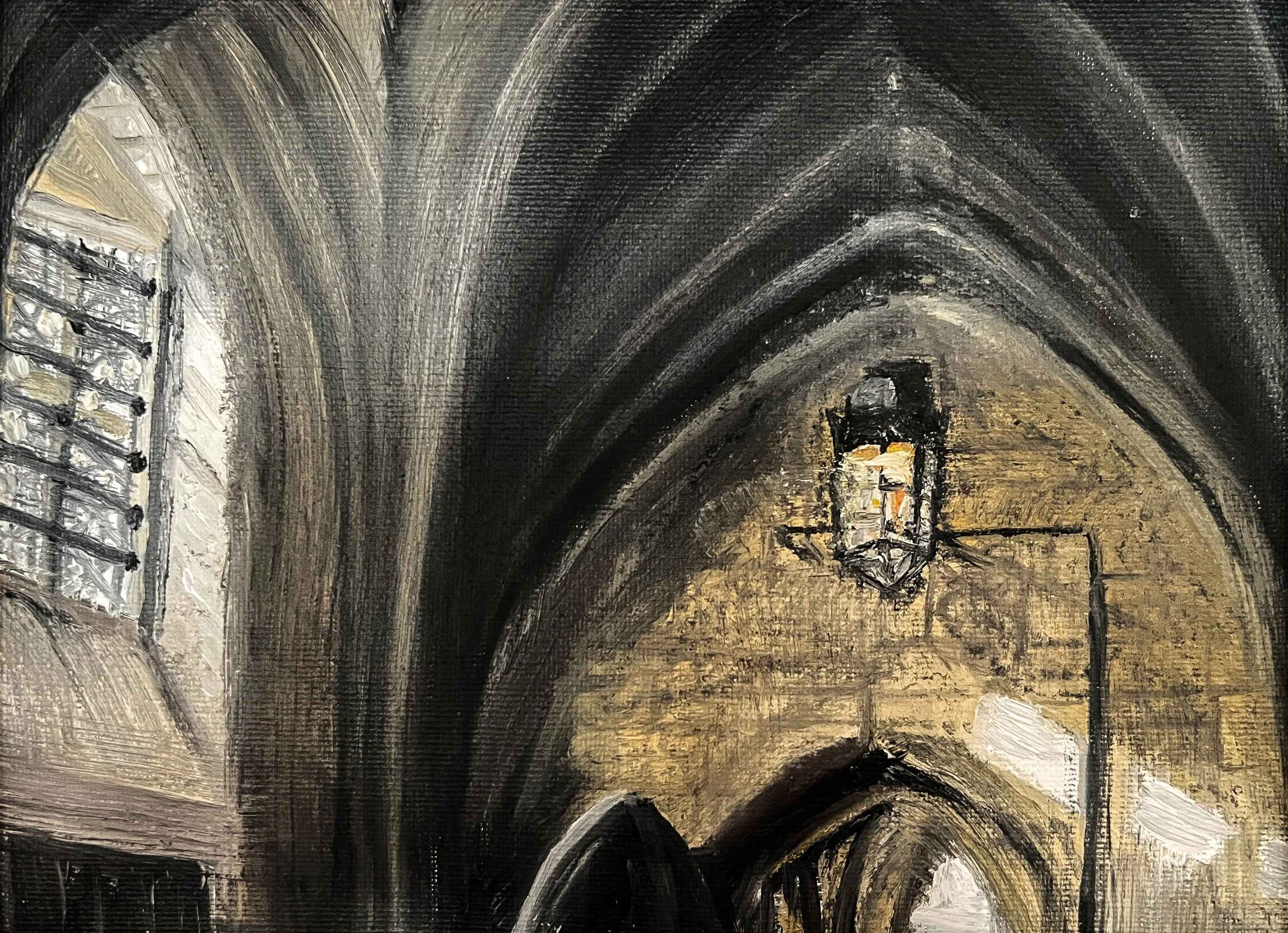 "Shadows in Westminster Abbey, England"