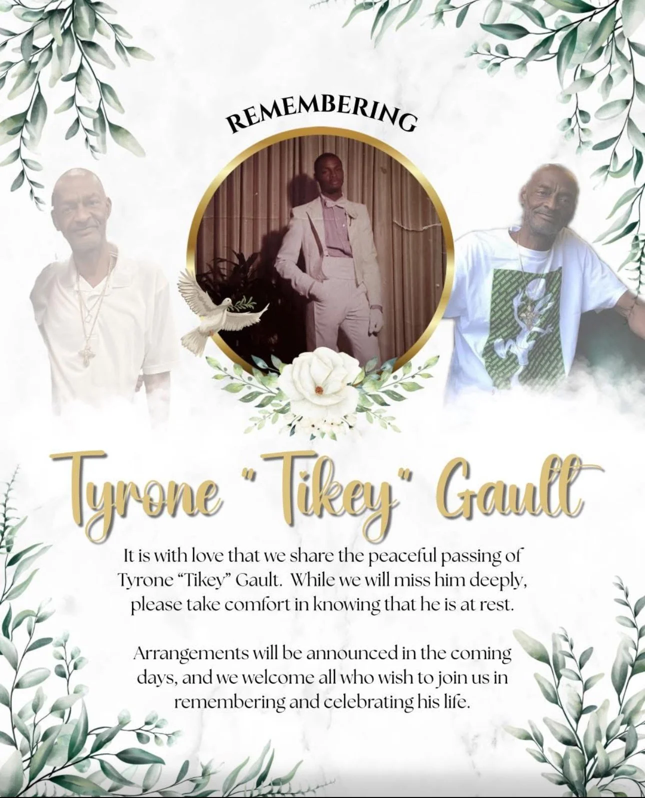 Tyrine Gault Obituaries, Pittsburgh, Pennsylvania, affordable Funeral Home, Memorial Serivces, burial services, funeral planning, homegoing services