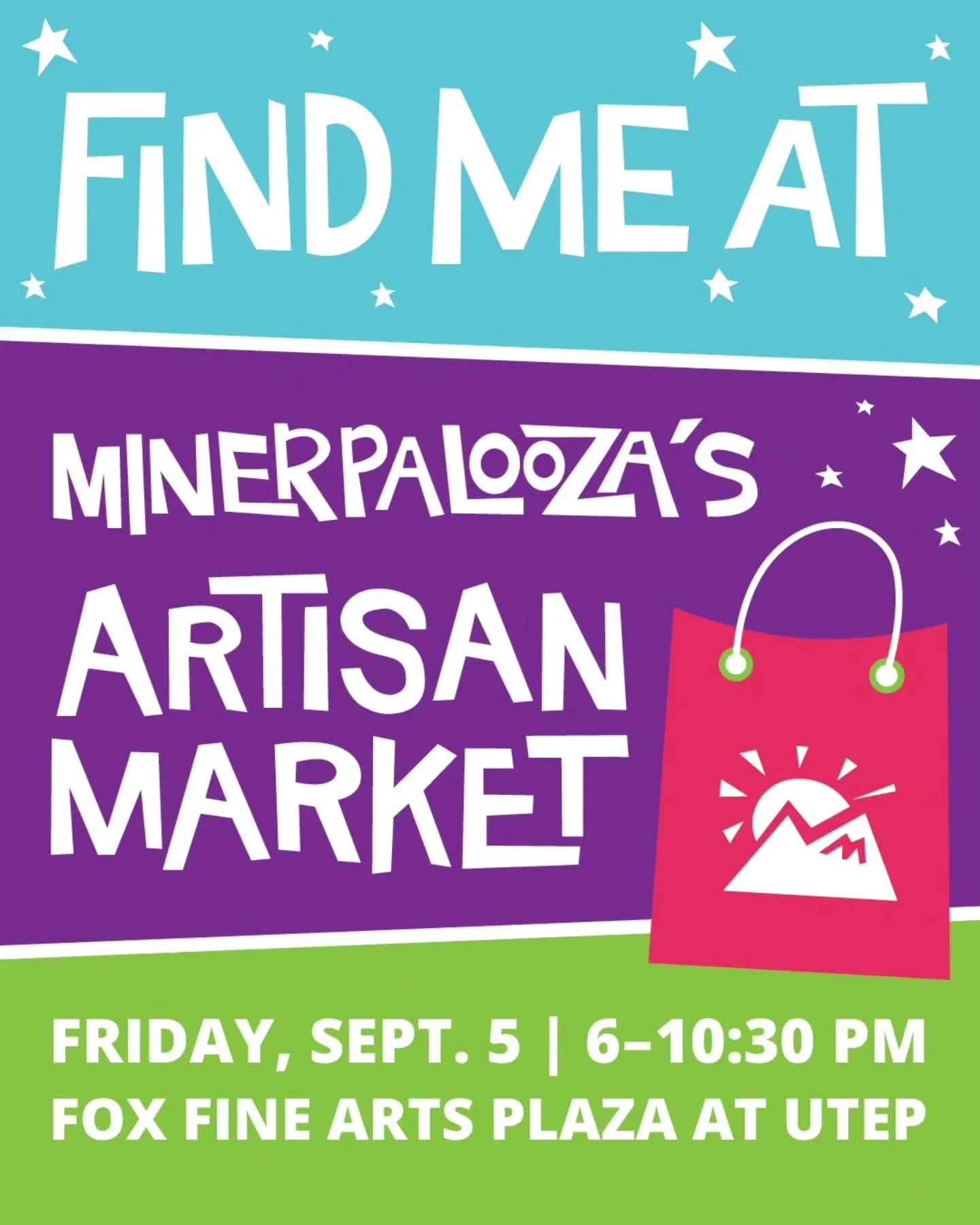 It's official! El Taller Fuentes is an official artisan vendor for this year's UTEP's Minerpalooza!!!

🗓 Friday, September 5, 2025
⏰️ 6pm to 10:30pm

We have so much planned, we can't wait!!!

#elpasoartist #eltallerfuentes #utep #utepminers #art