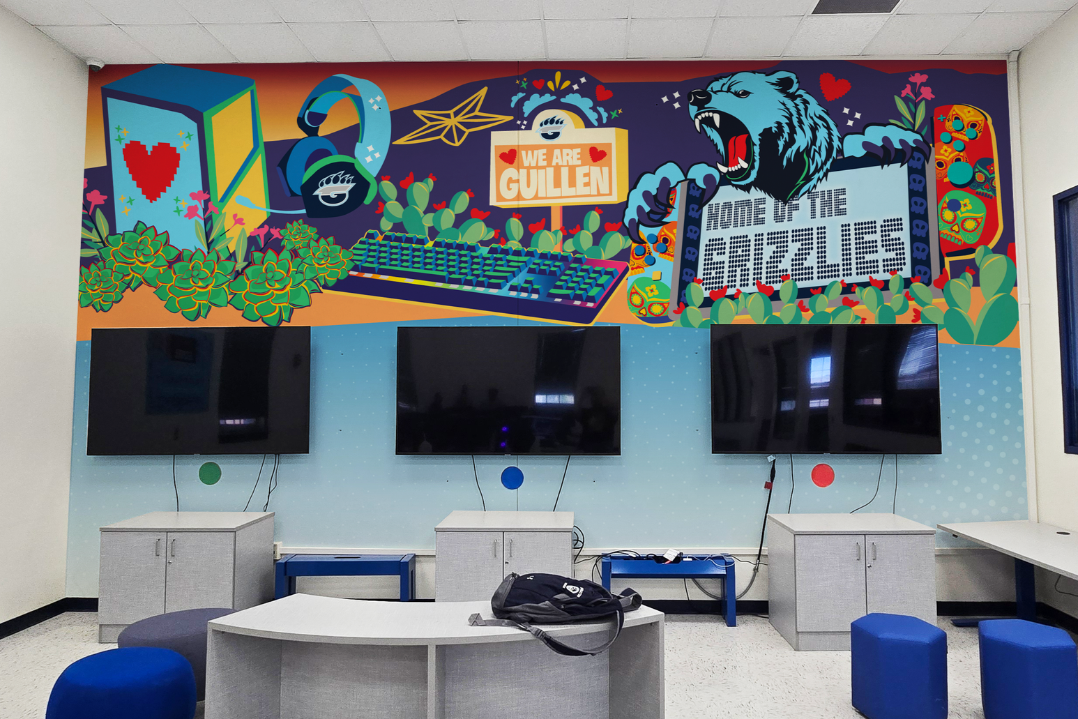 EPISD GUILLEN MS E-SPORT LAB MURAL