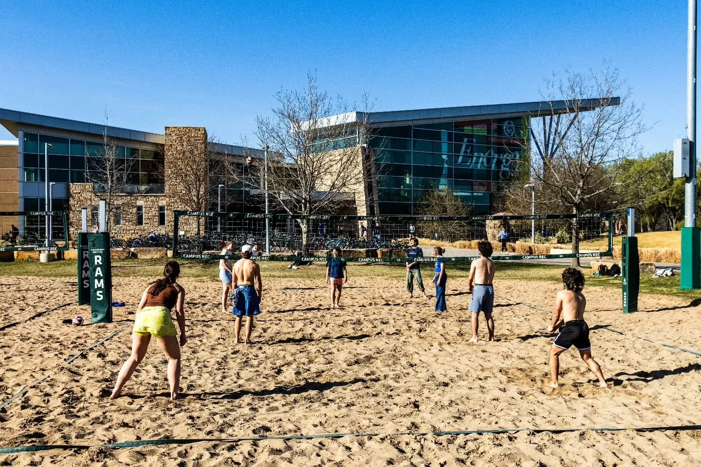 The weather&rsquo;s warming up and so are the volleyball courts at Campus Rec 😎☀️

Stop by the service center to check out a volleyball, basketball, and more!

#coloradostate x #coloradostateuniversity x #csurec x #campusrec x #health x #wellness x 