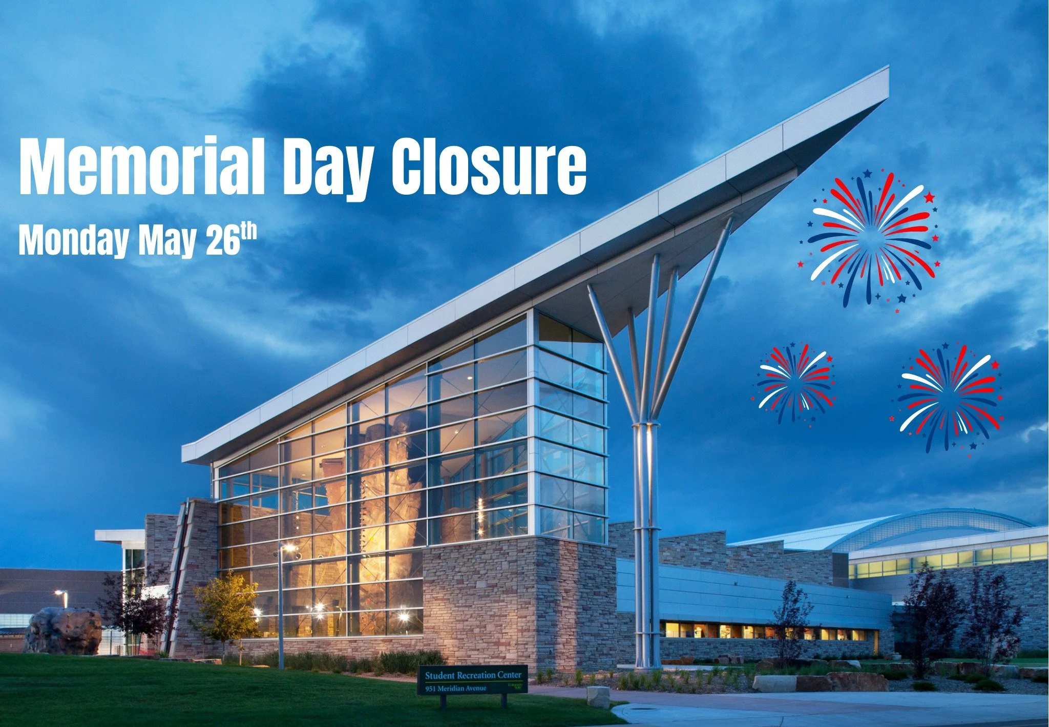 The Rec is CLOSED on Monday &hearts;️ 🐏
Normal hours resume on Tuesday the 27th 💙