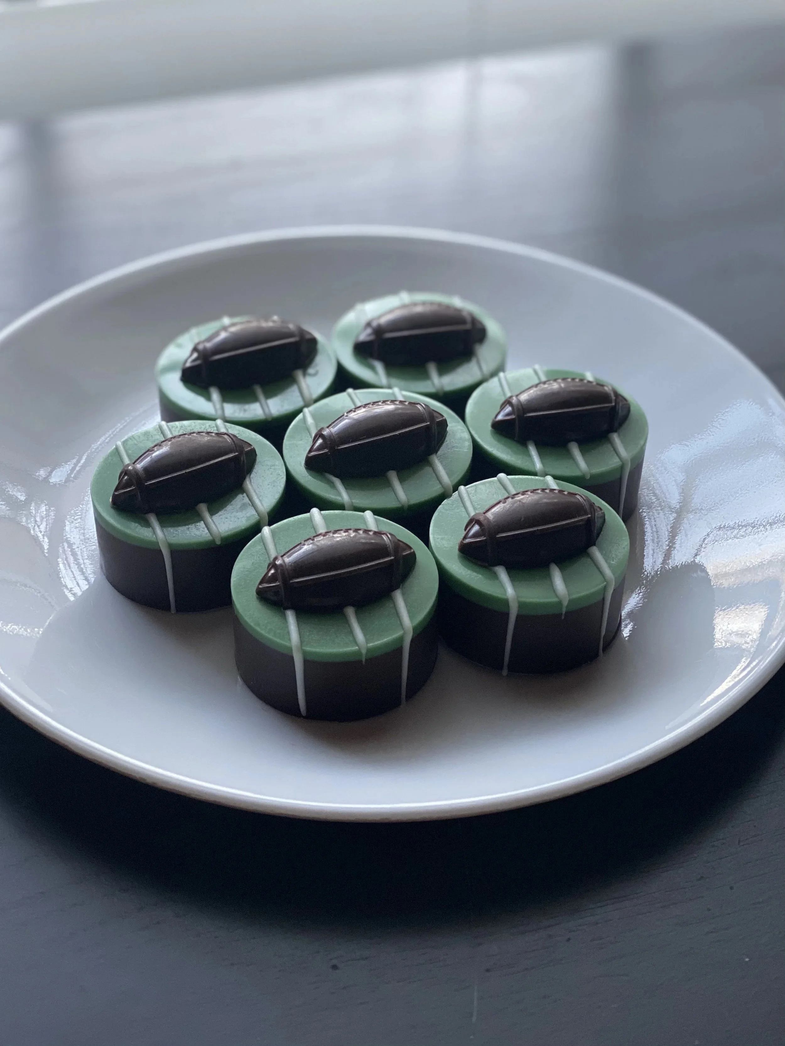 Super Bowl Cake Pucks