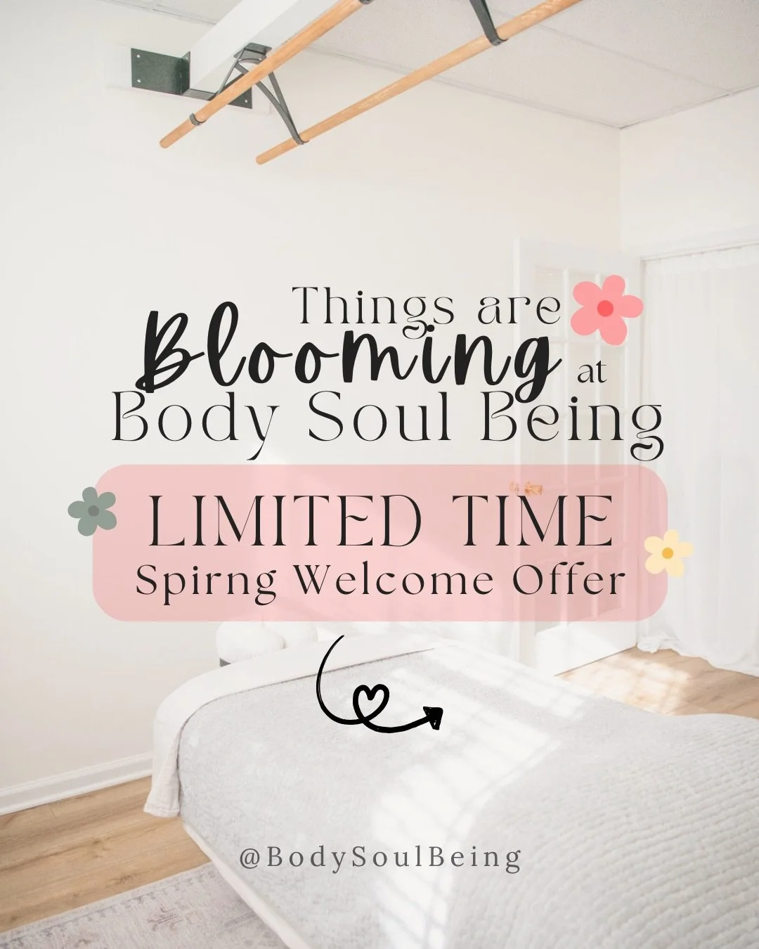 Welcome, our newest MTs at Body Soul Being!

Book a service with either Leah or Jordie &amp; receive 15 minutes free!

Offer lasts until May 31st! Book now and get those extra minutes- your body will thank you 🙏🏽 

#bayvillenj #bodysoulbeing #massa