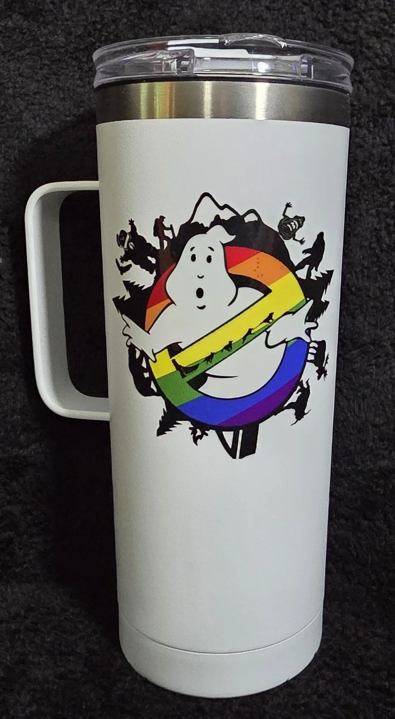 Pride Support Alaska Logo - Travel Mug