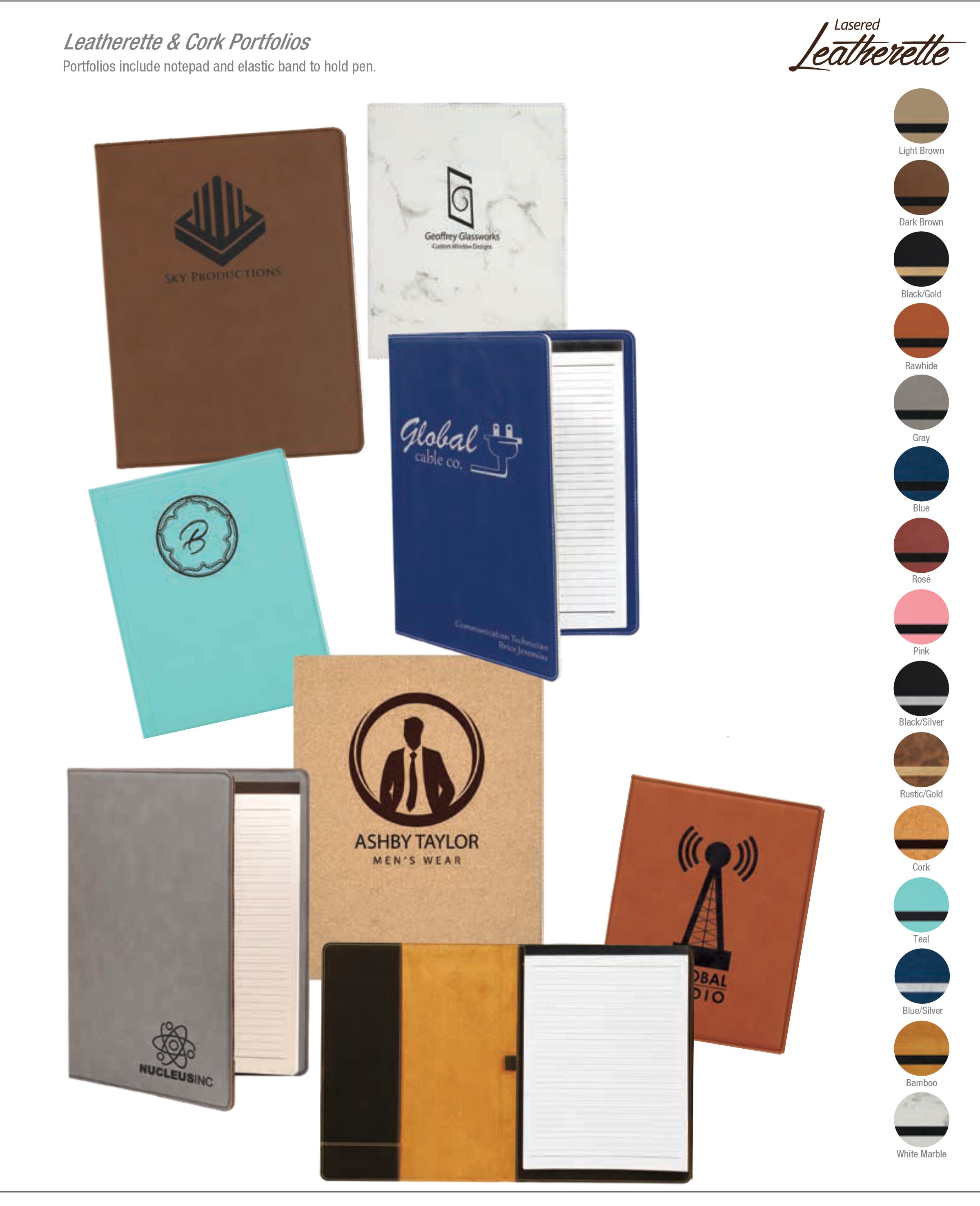 Leatherette Note Pads