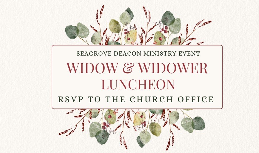 Widow &amp; Widower Luncheon