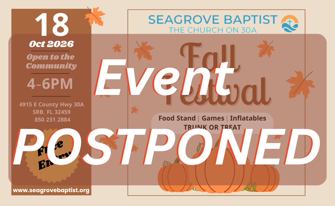 Fall Festival Postponed
