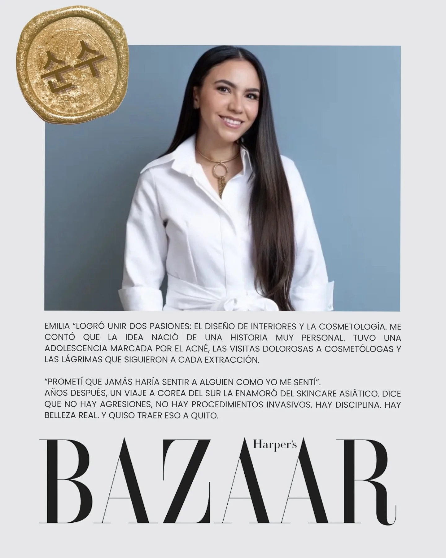 Gracias a @harpersbazaarec por esta hermosa nota 🤍

Sunsu naci&oacute; de experiencias reales y de una convicci&oacute;n profunda: tu piel te acompa&ntilde;a toda la vida, y aprender a entenderla es el primer acto de verdadero cuidado.

No se trata 