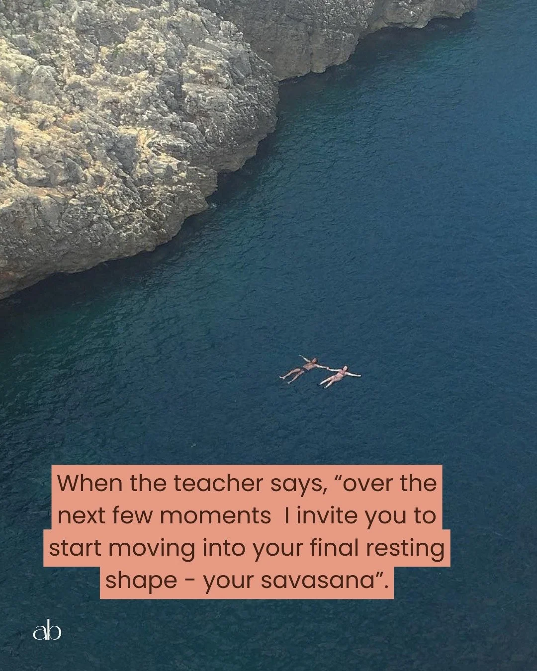 If you needed a sign that yoga teachers are just&hellip; people with good playlists and intrusive thoughts?

Here you go.

And yes I giggle to myself when I make these.

*and yes I'm very aware that not everyone feels that serene coming into savasana