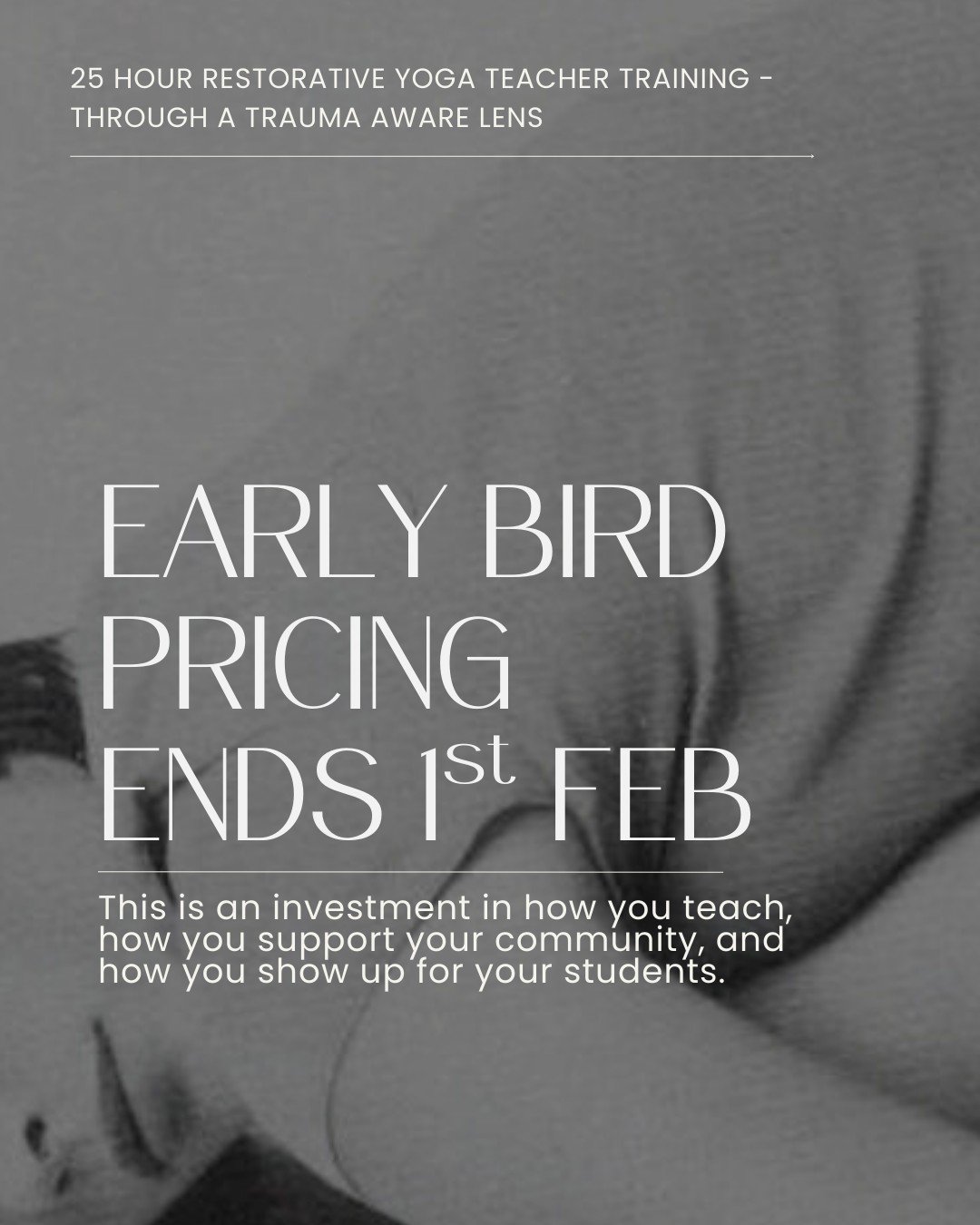 This training goes beyond shapes and sequences.

It explores why language matters, how to use invitational cueing, and how to intentionally support time, stillness, and choice in restorative practice. Its an approach which you will then weave into ev