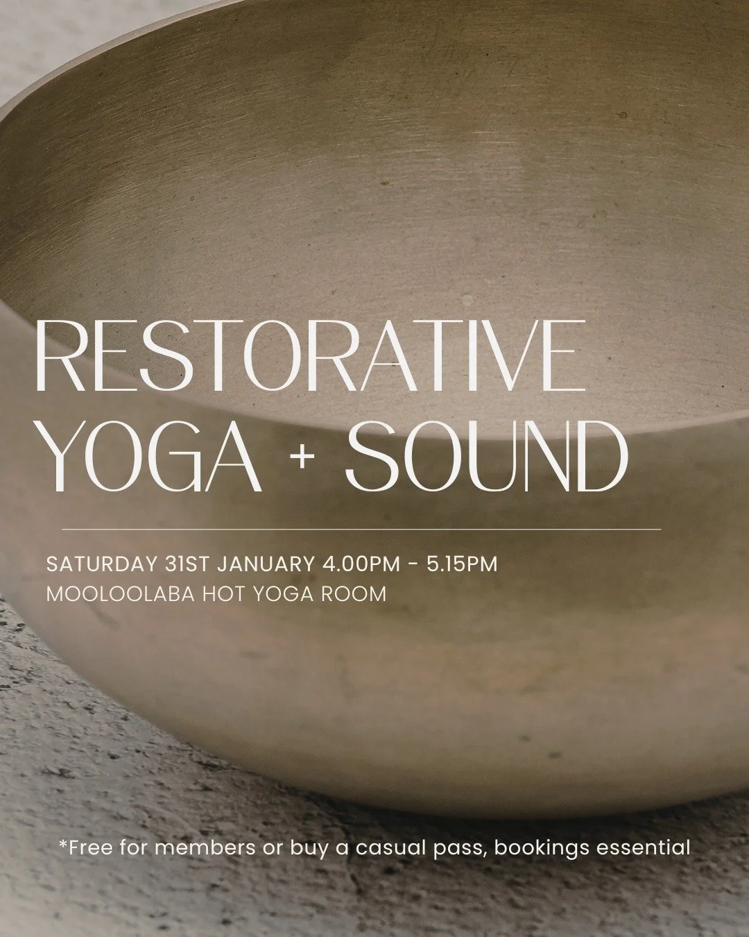 Restorative Yoga &amp; Sound is back @thehotyogaroom_mooloolaba and its already half full for this Saturday - thank you!

This class designed to support the body and nervous system. You&rsquo;ll be guided and invited to stay in supported restorative 