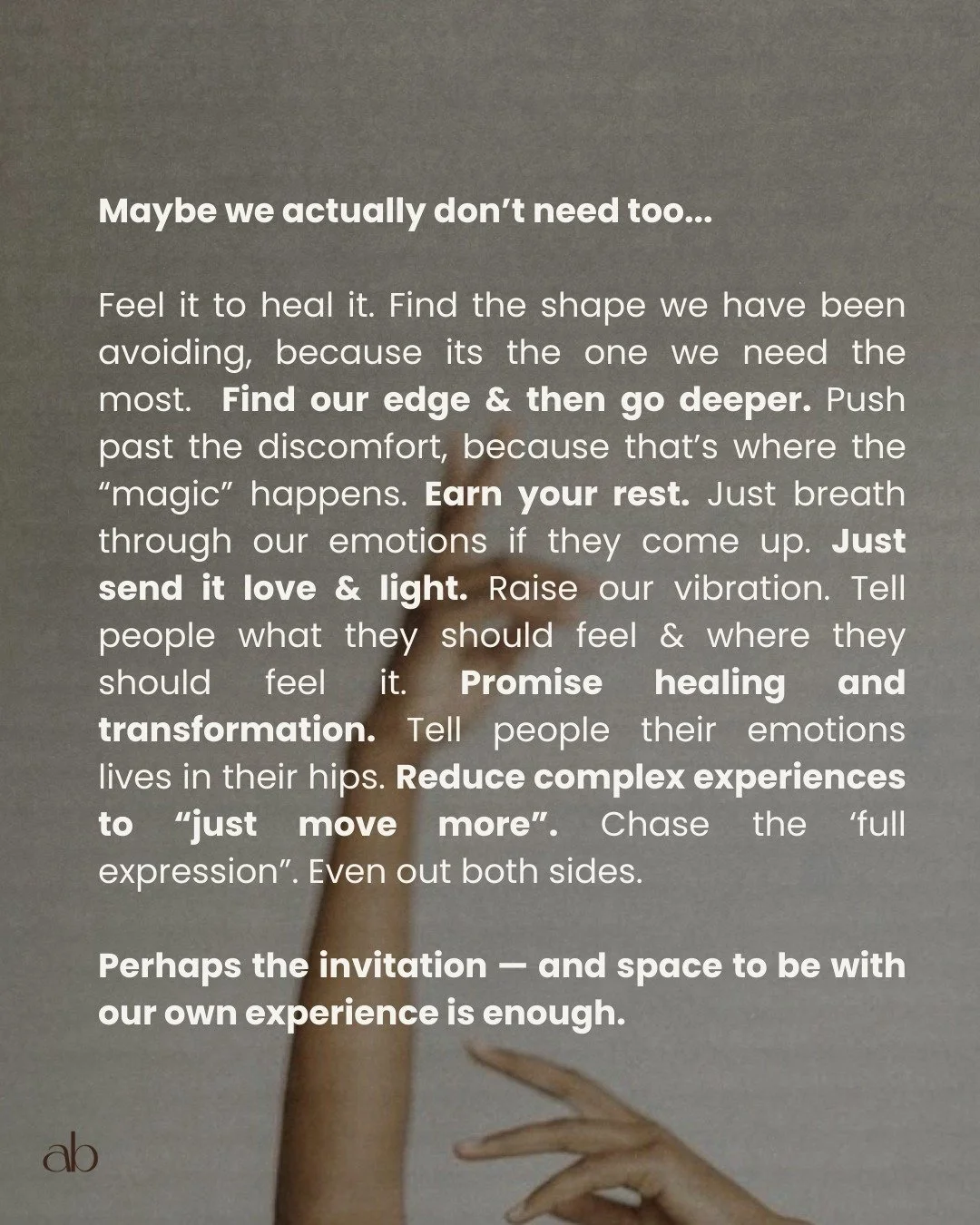 Perhaps the invitation is enough.

As teachers, it&rsquo;s so easy to pick up familiar language and repeat what we hear (I&rsquo;ve absolutely done this)  without always stopping to question how it actually lands in the room or what it even actually 