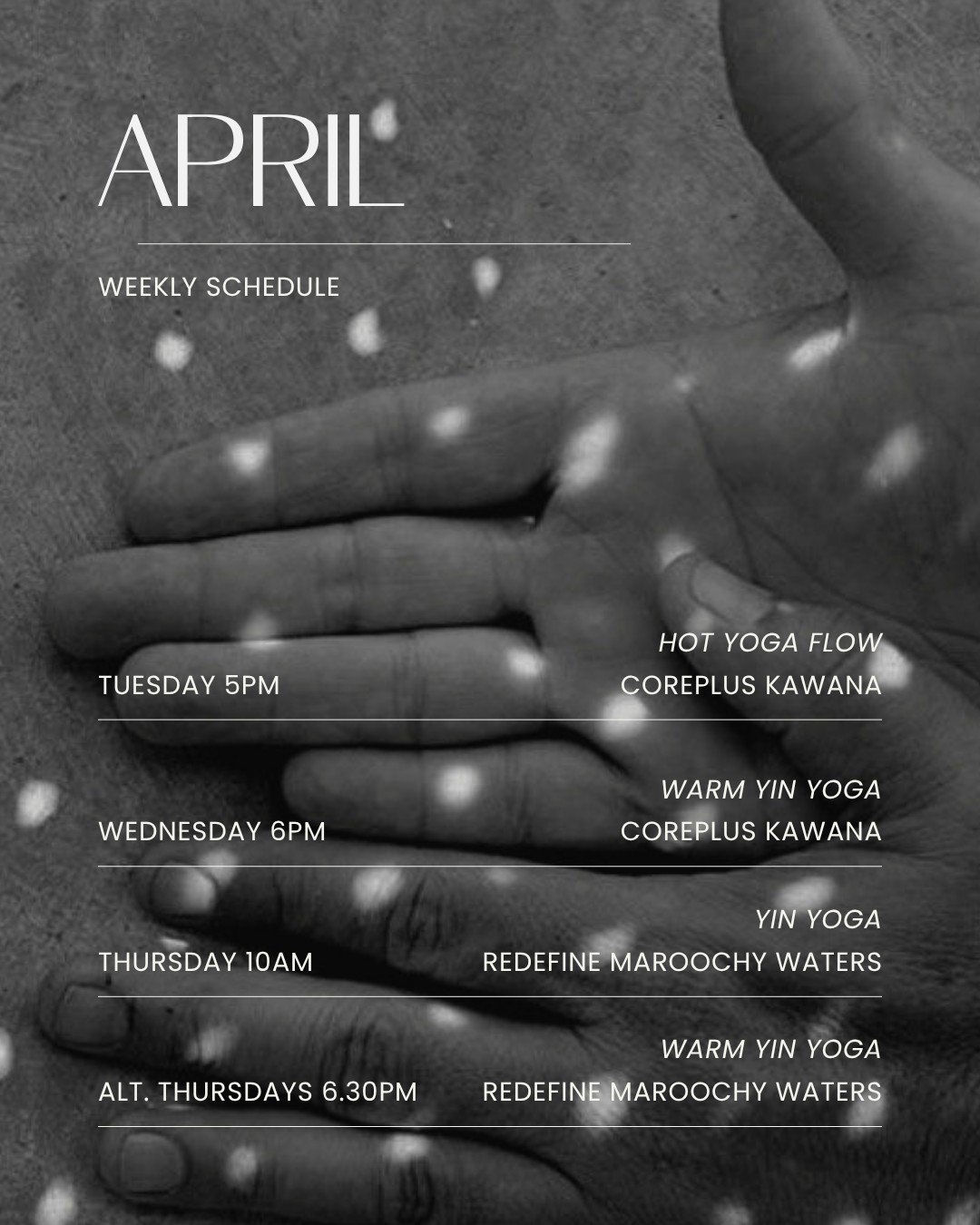 APRIL - my usual spots &amp; some covers 🧡