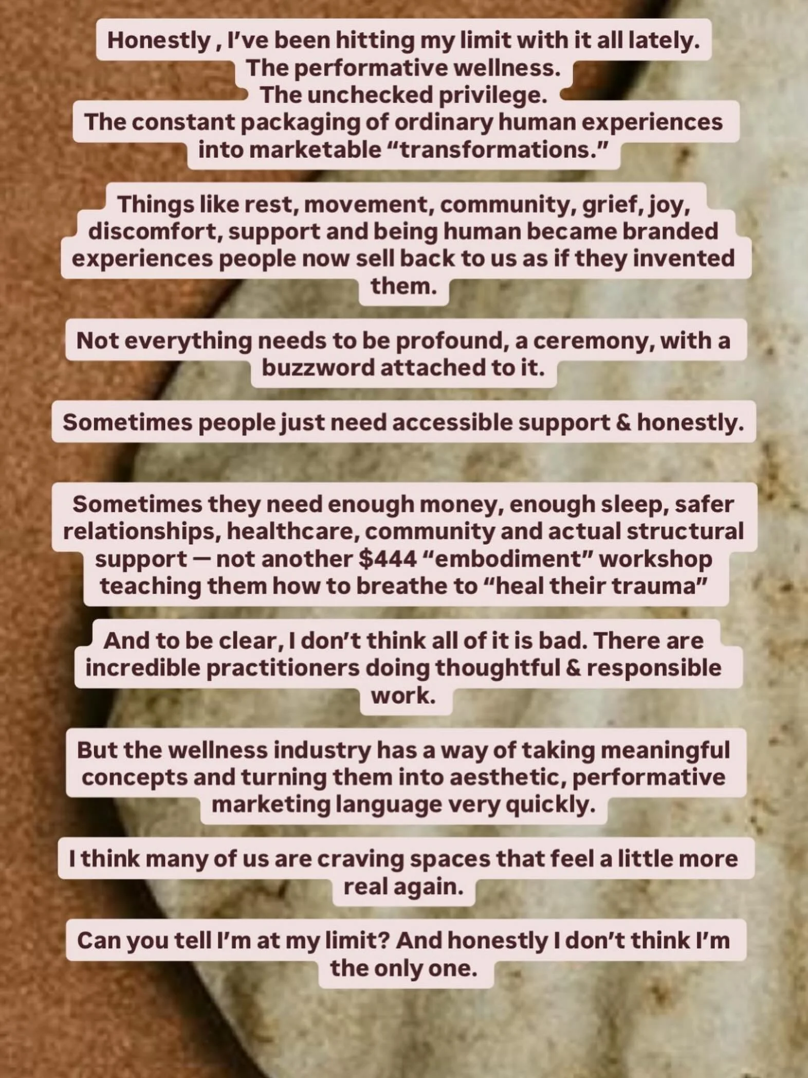 This story slide of the weekend resonated with ALOT of people, seems like I&rsquo;m not the only one at my absolute limit 🧡