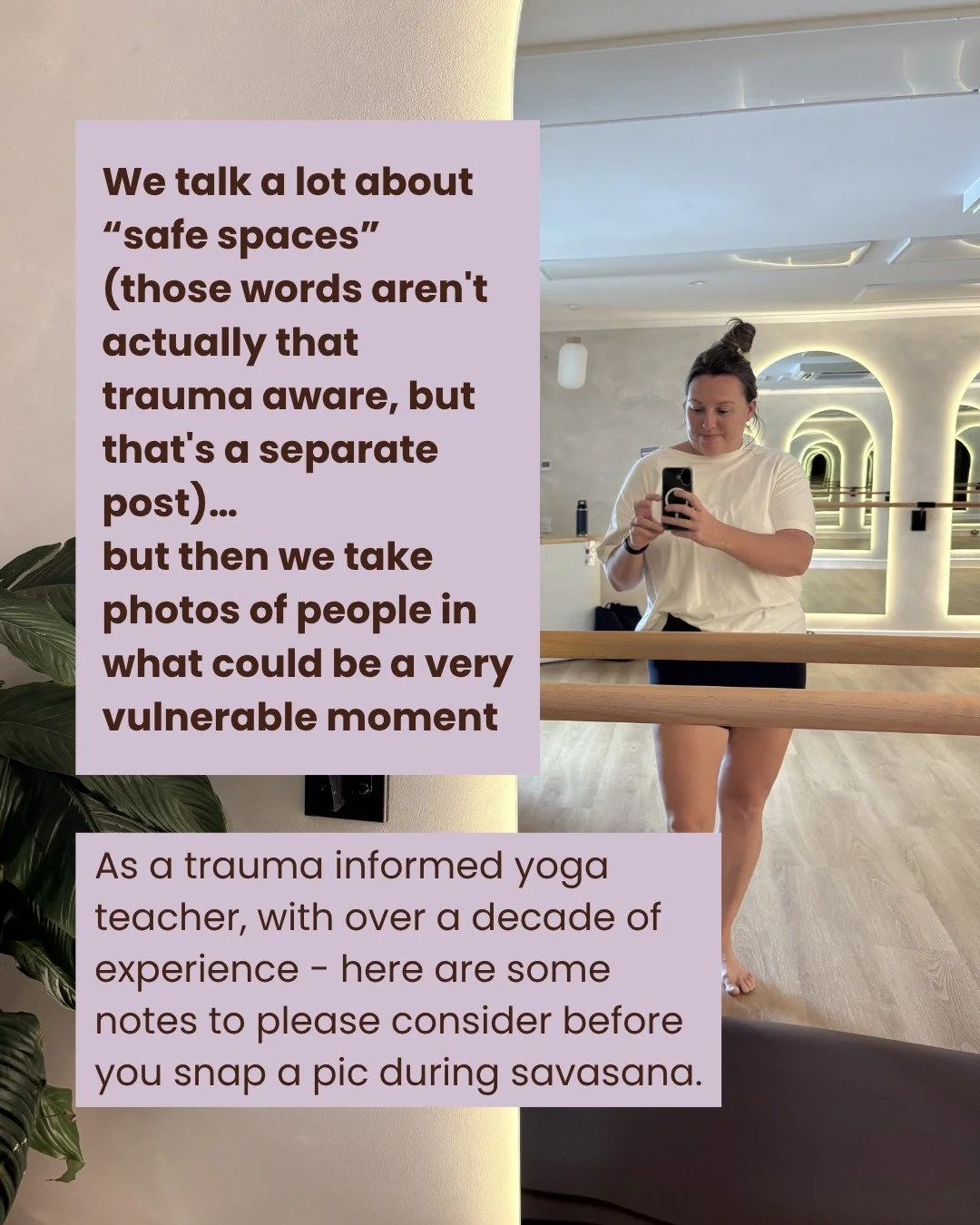 So long as I'm seeing images of people online in practice, I'm going to keep talking about this. 

If you're teaching and preaching "presence" in your class the least you could do is get off your phone and practice it too.