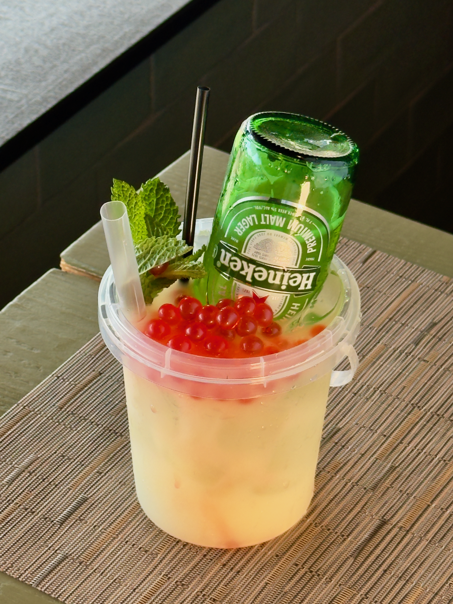 The Bucket, our seasonal fun drink