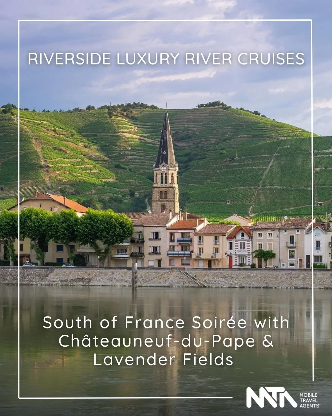 Experience the romance of Southern France on an 11-day cruise with Riverside Luxury River Cruises. From Lyon to Arles, savour gourmet cuisine, rich history and the timeless charm of the Rh&ocirc;ne. 

Departing 3rd of July 2027 from $10,944 per perso